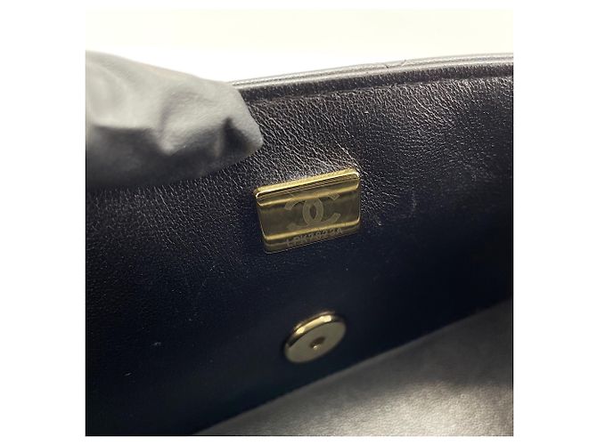 Borsa a Spalla Chanel Mini Matelassé 20 Nero - vista 13