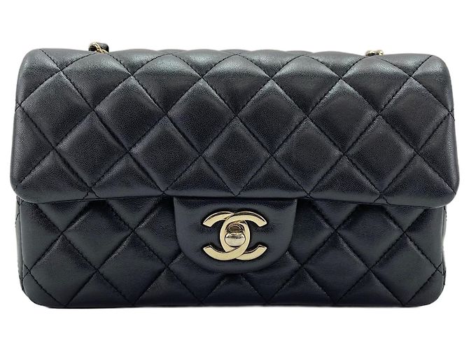 Borsa a Spalla Chanel Mini Matelassé 20 Nero - vista 2