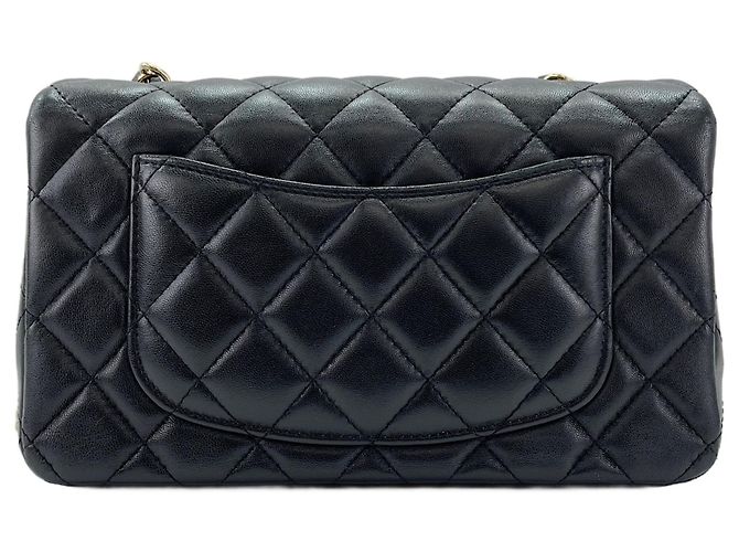Borsa a Spalla Chanel Mini Matelassé 20 Nero - vista 3
