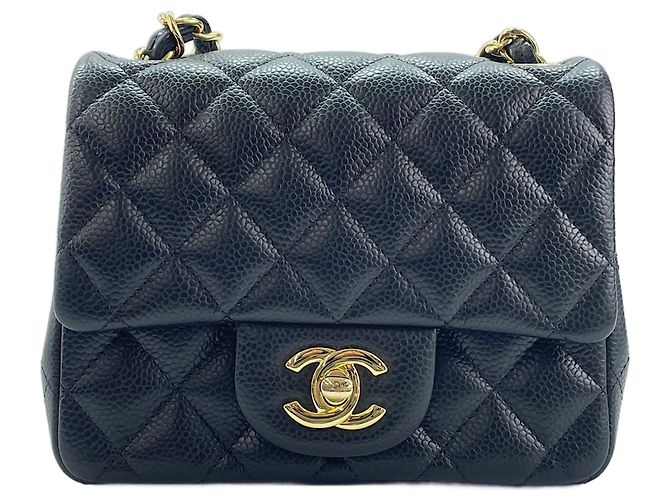 Borsa a Spalla Chanel Mini Matelassé Nero - vista 2
