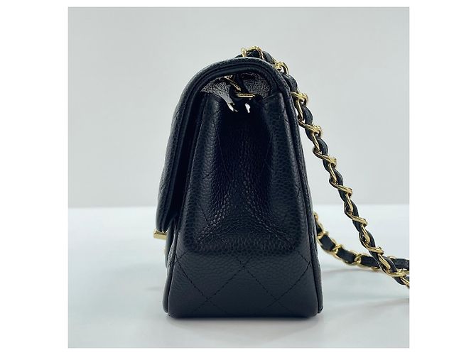 Borsa a Spalla Chanel Mini Matelassé Nero - vista 6