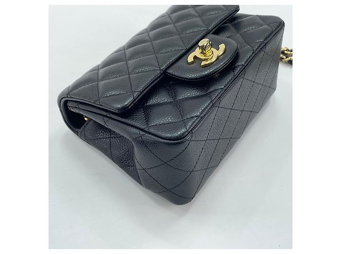 Borsa a Spalla Chanel Mini Matelassé Nero - vista 7