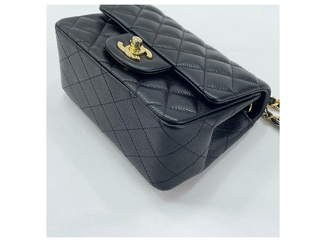 Borsa a Spalla Chanel Mini Matelassé Nero - vista 8