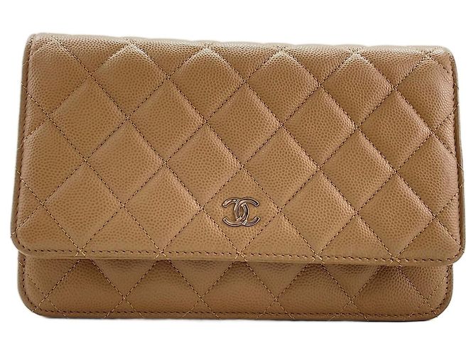 Borsa a Spalla Chanel Matelassé in Beige - vista 2