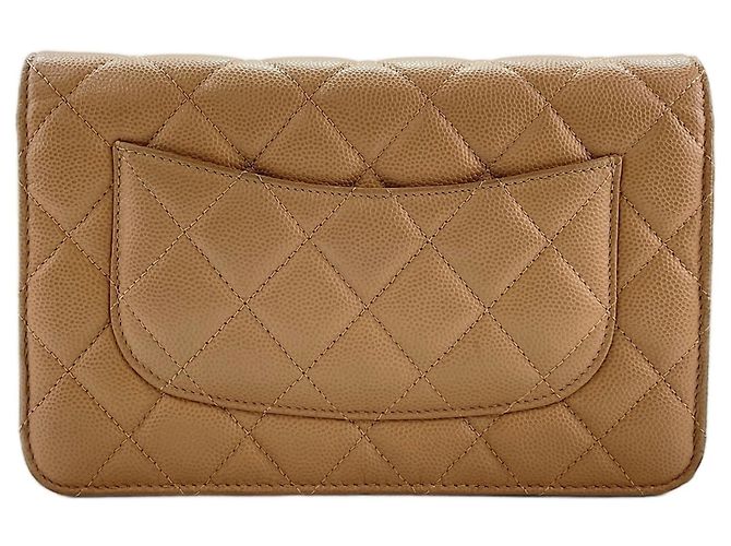 Borsa a Spalla Chanel Matelassé in Beige - vista 3
