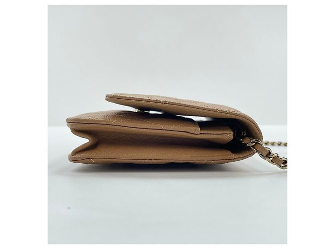 Borsa a Spalla Chanel Matelassé in Beige - vista 6