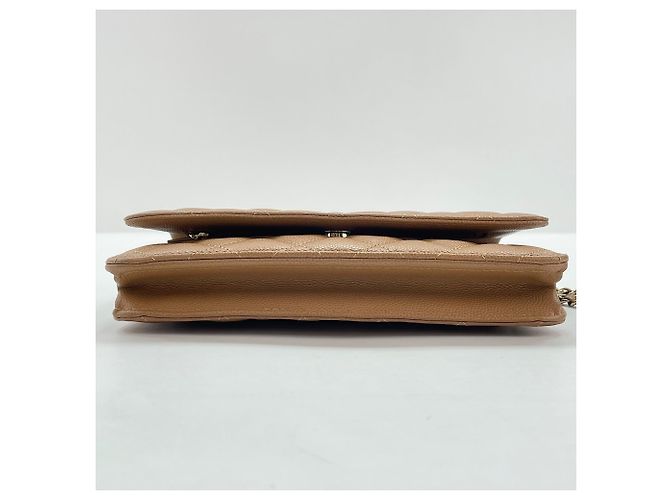 Borsa a Spalla Chanel Matelassé in Beige - vista 7