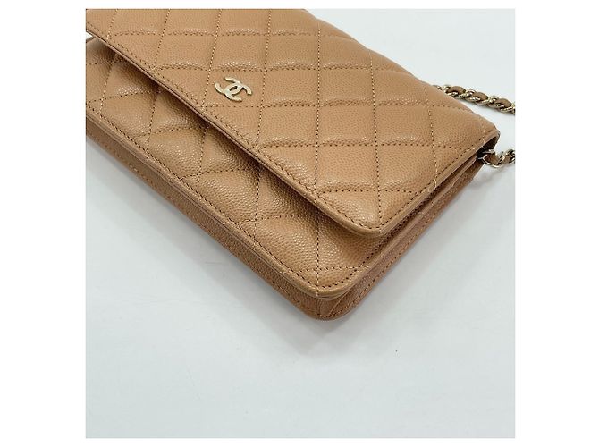 Borsa a Spalla Chanel Matelassé in Beige - vista 8