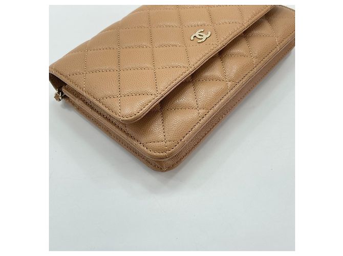 Borsa a Spalla Chanel Matelassé in Beige - vista 9