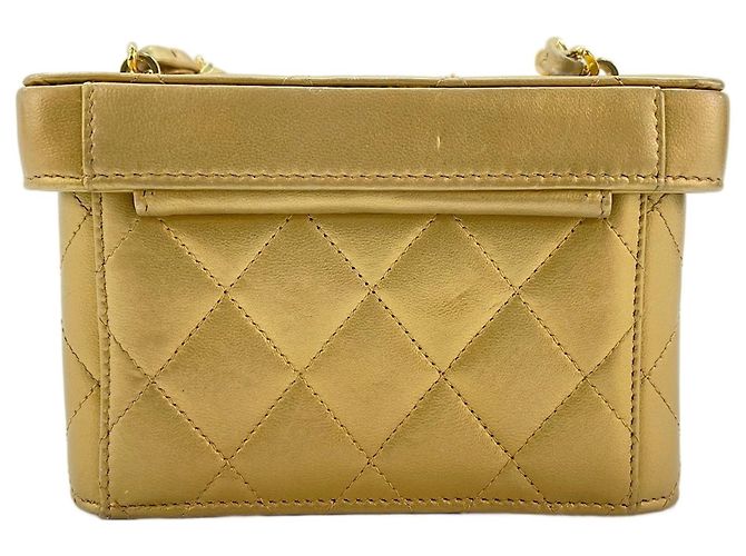 Borsa a Spalla Chanel Matelassé in Oro D'oro - vista 3