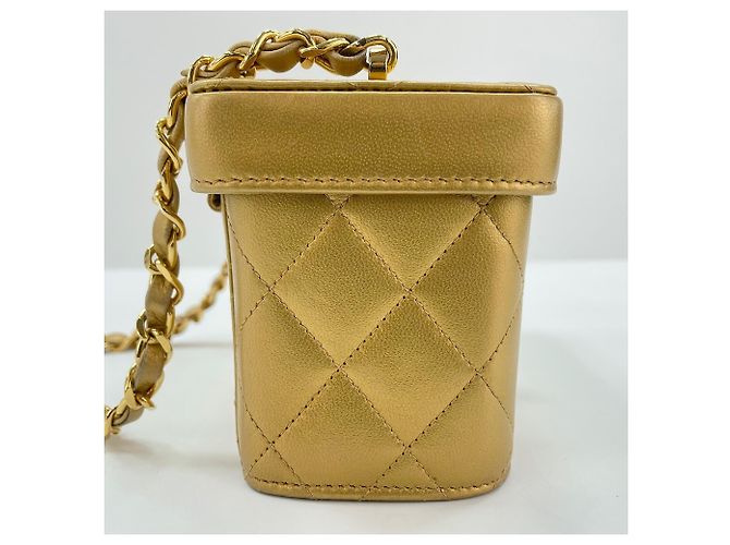 Borsa a Spalla Chanel Matelassé in Oro D'oro - vista 6