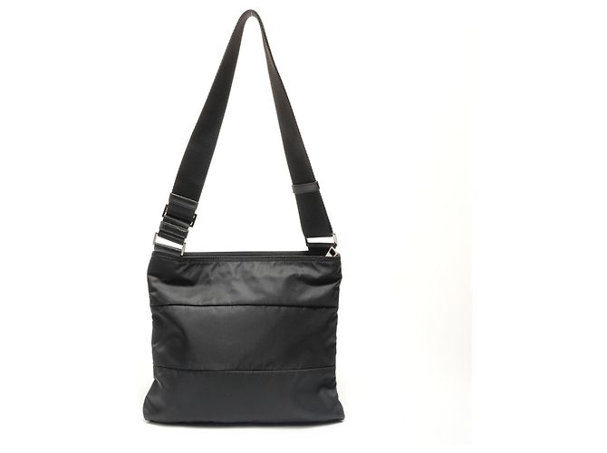Borsa a tracolla Prada PRADA con placca logo Triangle in nero - vista 2