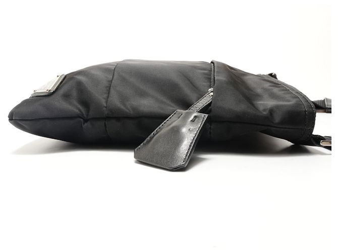 Borsa a tracolla Prada PRADA con placca logo Triangle in nero - vista 4