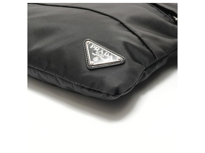 Borsa a tracolla Prada PRADA con placca logo Triangle in nero - vista 6