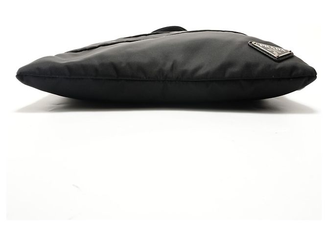 Borsa a tracolla Prada PRADA con placca logo Triangle in nero - vista 7