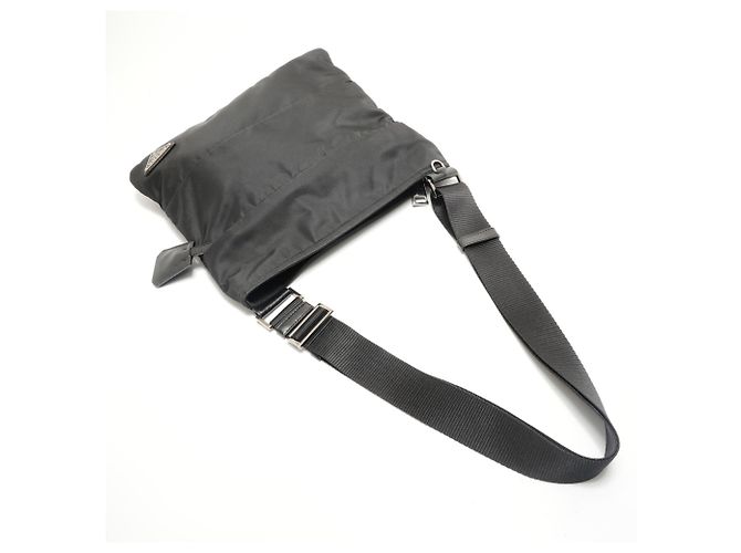 Borsa a tracolla Prada PRADA con placca logo Triangle in nero - vista 8