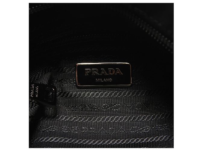 Borsa a tracolla Prada PRADA con placca logo Triangle in nero - vista 9