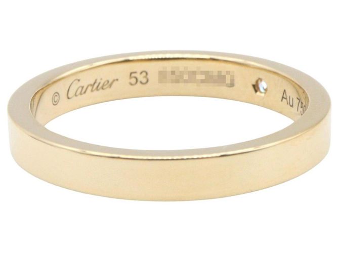 Anello C de Cartier in oro giallo 18K D'oro - vista 3