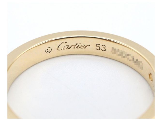 Anello C de Cartier in oro giallo 18K D'oro - vista 4