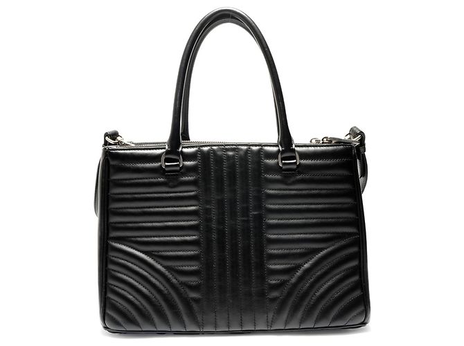 Borsa a tracolla 2-Way in pelle Prada Diagram Nero - vista 2