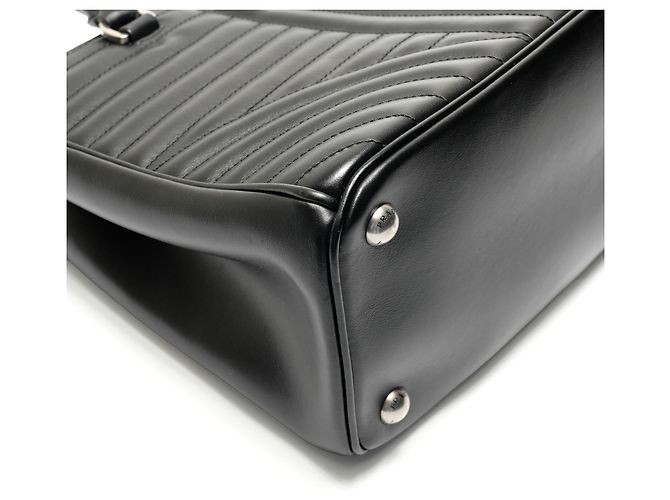 Borsa a tracolla 2-Way in pelle Prada Diagram Nero - vista 5