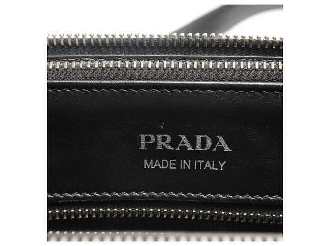 Borsa a tracolla 2-Way in pelle Prada Diagram Nero - vista 9