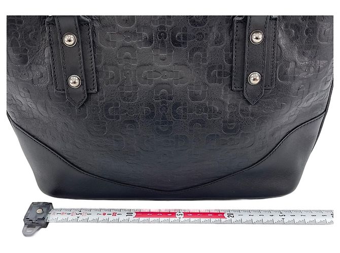 Borsa Gucci Horsebit Pattern Nero - vista 4