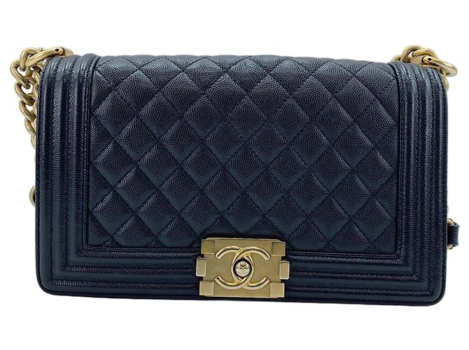 Borsa a tracolla Chanel Boy 25 in nero - vista 2