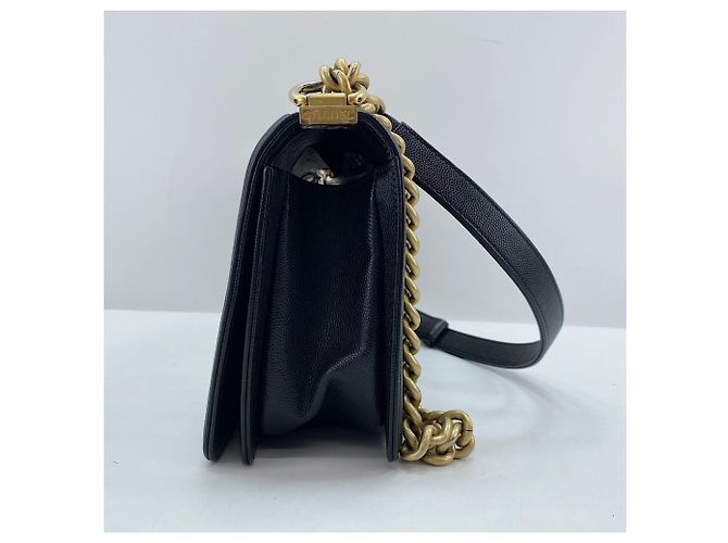Borsa a tracolla Chanel Boy 25 in nero - vista 5