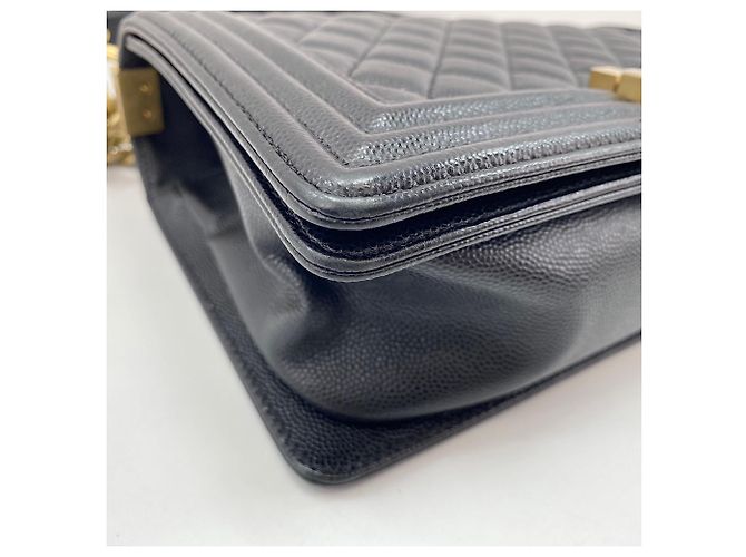 Borsa a tracolla Chanel Boy 25 in nero - vista 8