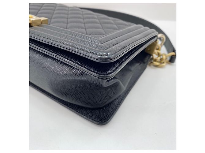 Borsa a tracolla Chanel Boy 25 in nero - vista 9