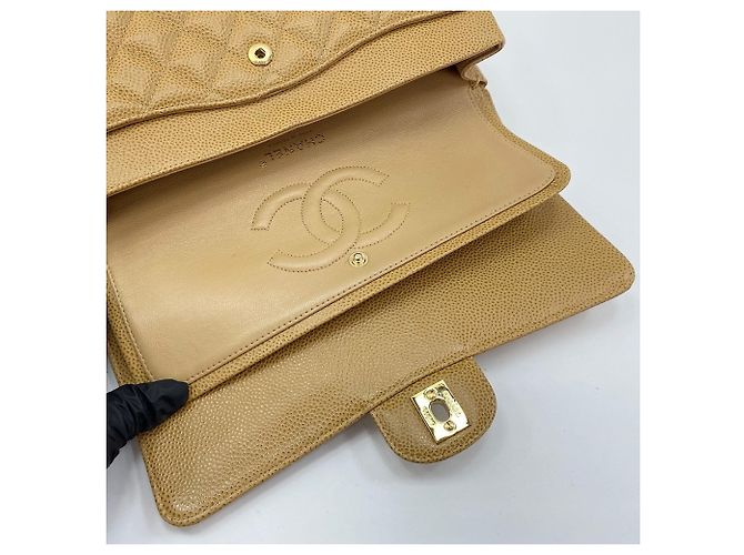 Borsa a tracolla Chanel Matelassé 25 Beige - vista 12