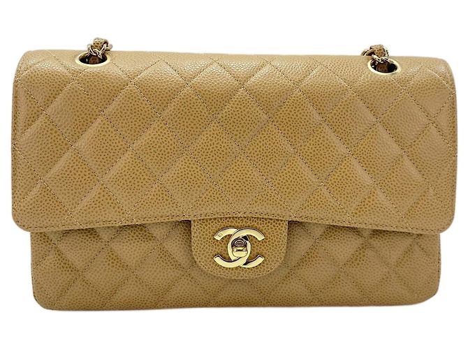 Borsa a tracolla Chanel Matelassé 25 Beige - vista 2