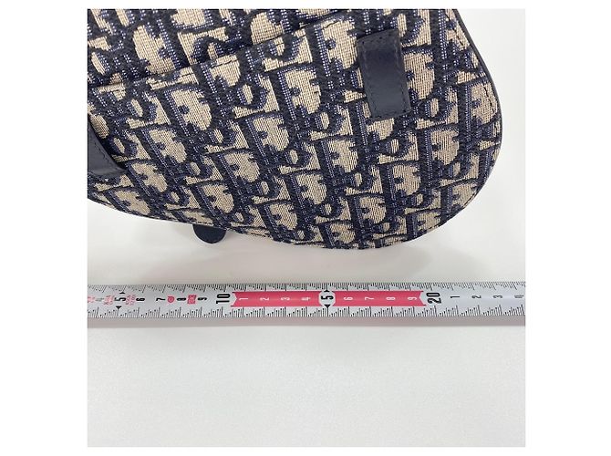 Marsupio 2 vie Christian Dior Navy Oblique Blu navy - vista 4