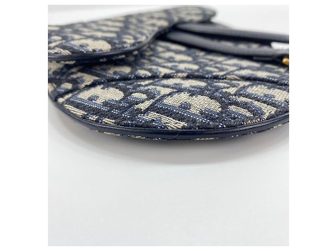Marsupio 2 vie Christian Dior Navy Oblique Blu navy - vista 8