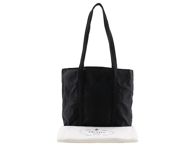 Prada Black Tessuto Tote Schwarz - Ansicht 18