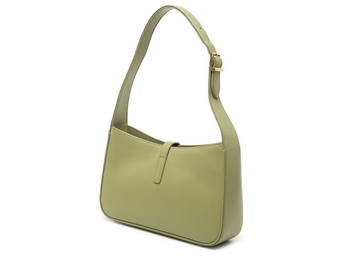 Saint Laurent Le 5 a 7 in pelle di vitello liscia verde Verde chiaro - vista 2