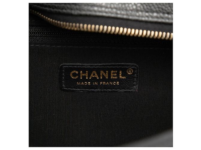 Borsa Bowling Chanel Black CC Quilted Caviar Nero - vista 5