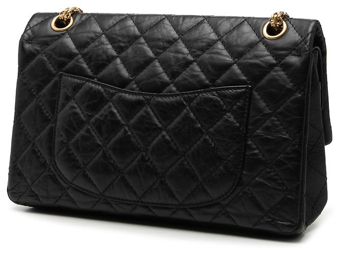 Chanel Black Quilted Aged Calfskin Reissue 2.55 Double Flap 226 Noir - vue 2