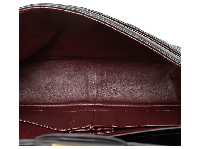 Chanel Black Quilted Aged Calfskin Reissue 2.55 Double Flap 226 Noir - vue 4