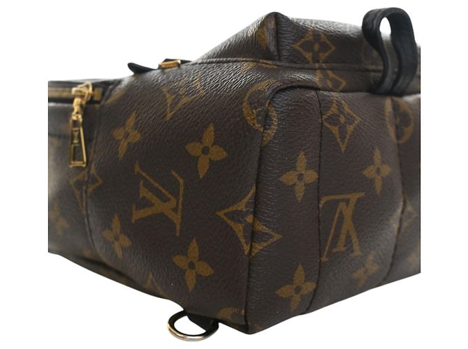 Louis Vuitton Marrone Monogram Mini Palm Springs - vista 9