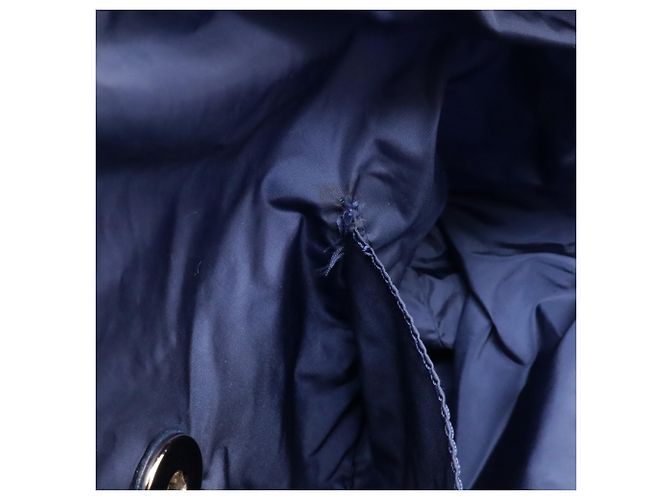 Rucksack Chanel Blue CC Nylon Tweed Print Blau Dunkelblau - Ansicht 4