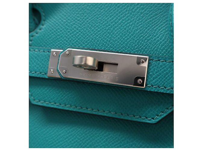 Hermès Blue Epsom Birkin Retourne 30 Blau Türkis - Ansicht 11