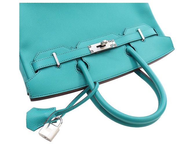 Hermès Blue Epsom Birkin Retourne 30 Blau Türkis - Ansicht 13