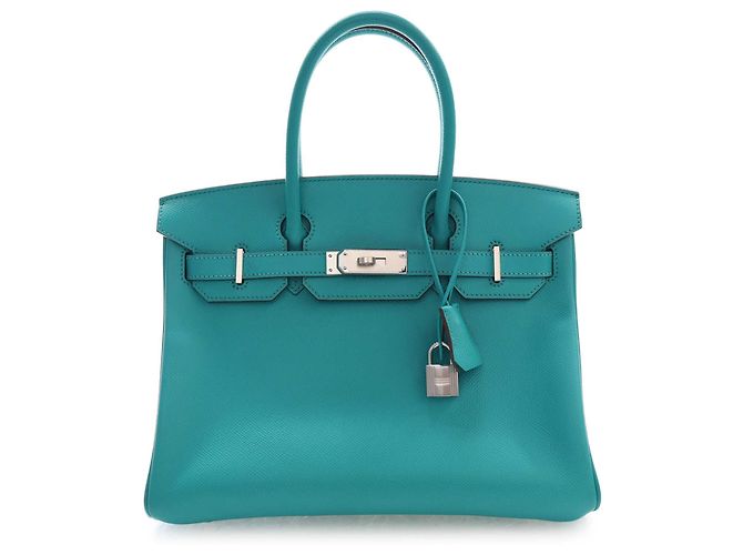 Hermès Blue Epsom Birkin Retourne 30 Blau Türkis - Ansicht 2
