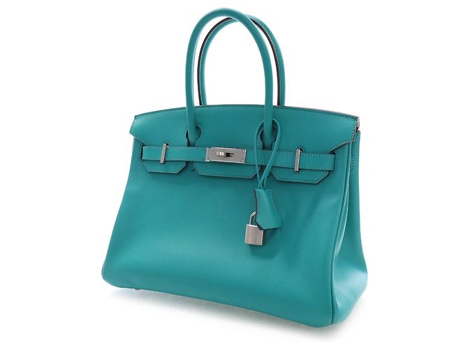 Hermès Blue Epsom Birkin Retourne 30 Blau Türkis - Ansicht 3