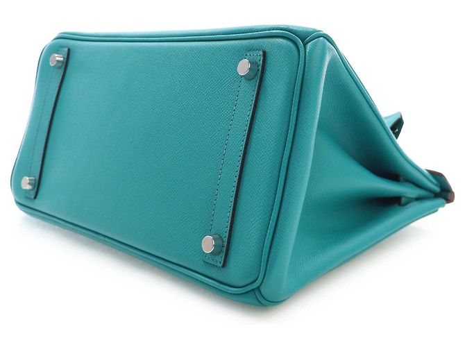 Hermès Blue Epsom Birkin Retourne 30 Blau Türkis - Ansicht 8
