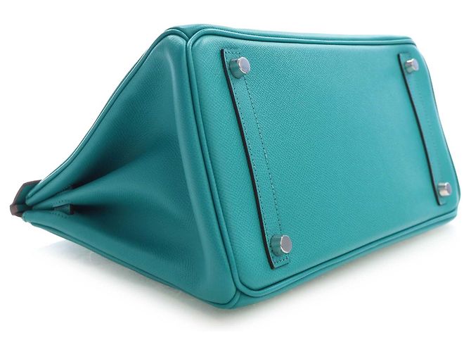 Hermès Blue Epsom Birkin Retourne 30 Blau Türkis - Ansicht 9