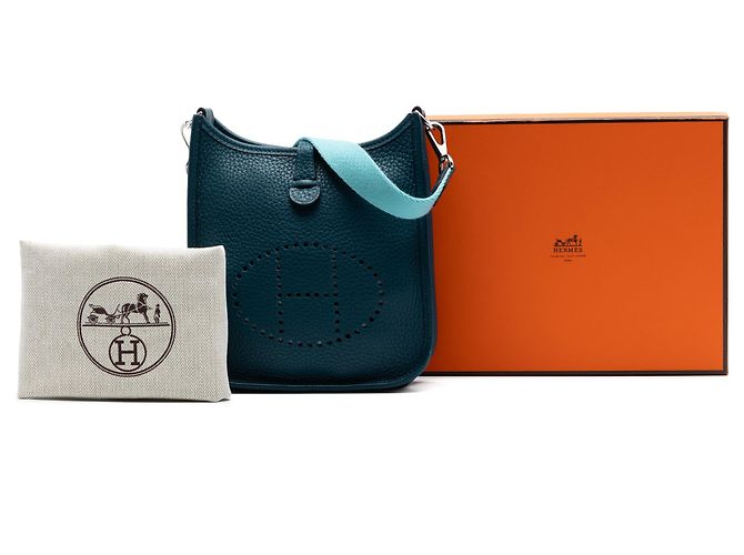 Hermès Blue Clemence Evelyne 16 Amazone Blau - Ansicht 7