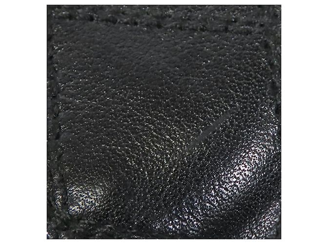 Chanel Schwarzes CC gestepptes Lammleder Bifold Compact Wallet - Ansicht 18